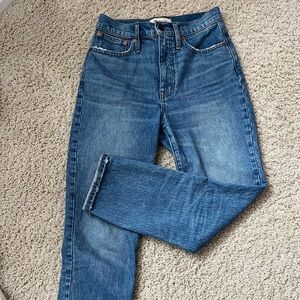 MADEWELL classic straight fit jeans - high waisted